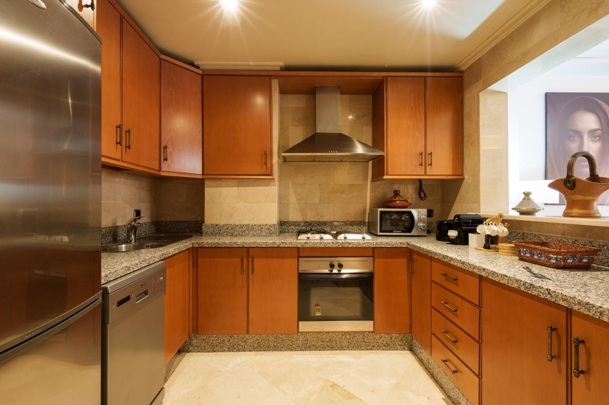 Appartement Chic Gueliz Plaza Avec Vue Marrakesh Exteriör bild